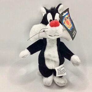 Vintage 1999 Warner Bros. Sylvester the Cat Mini Bean Bag - New